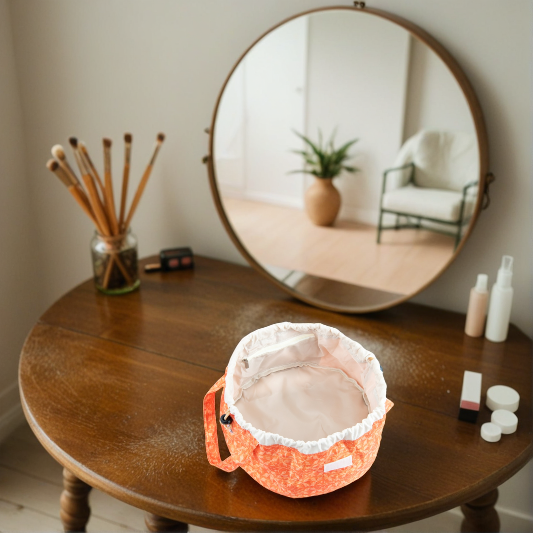 Water-Resistant Portable Beauty Case with Easy-Carry Handles