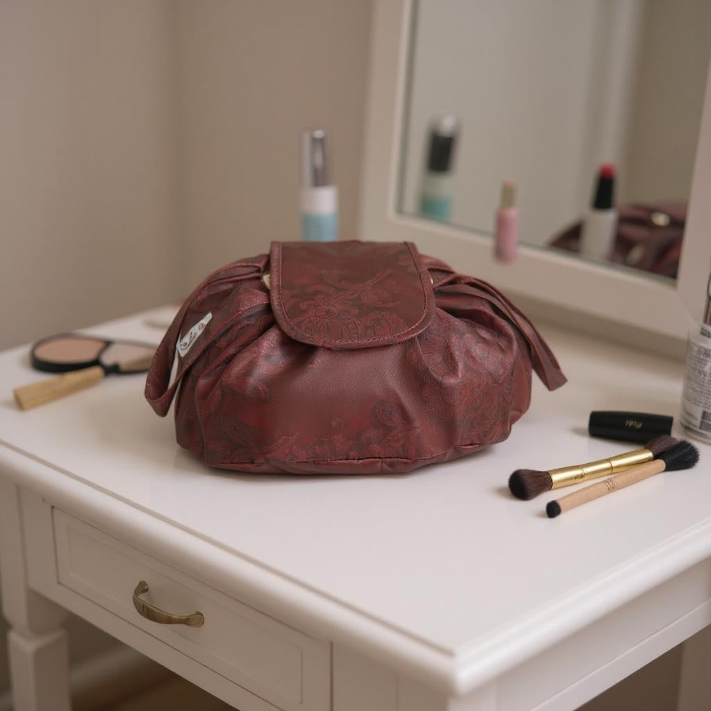 The Ultimate Drawstring Makeup & Toiletry Organizer