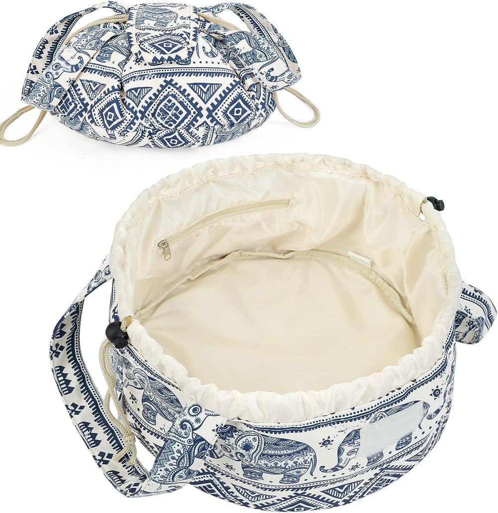 Premium Drawstring Travel Bag for Makeup and Essentials