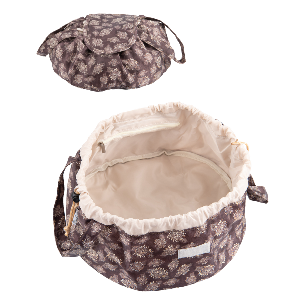 Patent-Pending Barrel Design Cosmetic & Toiletry Bag