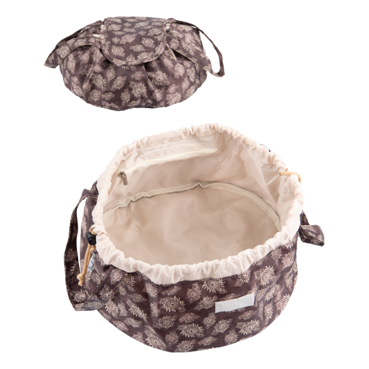 Patent-Pending Barrel Design Cosmetic & Toiletry Bag